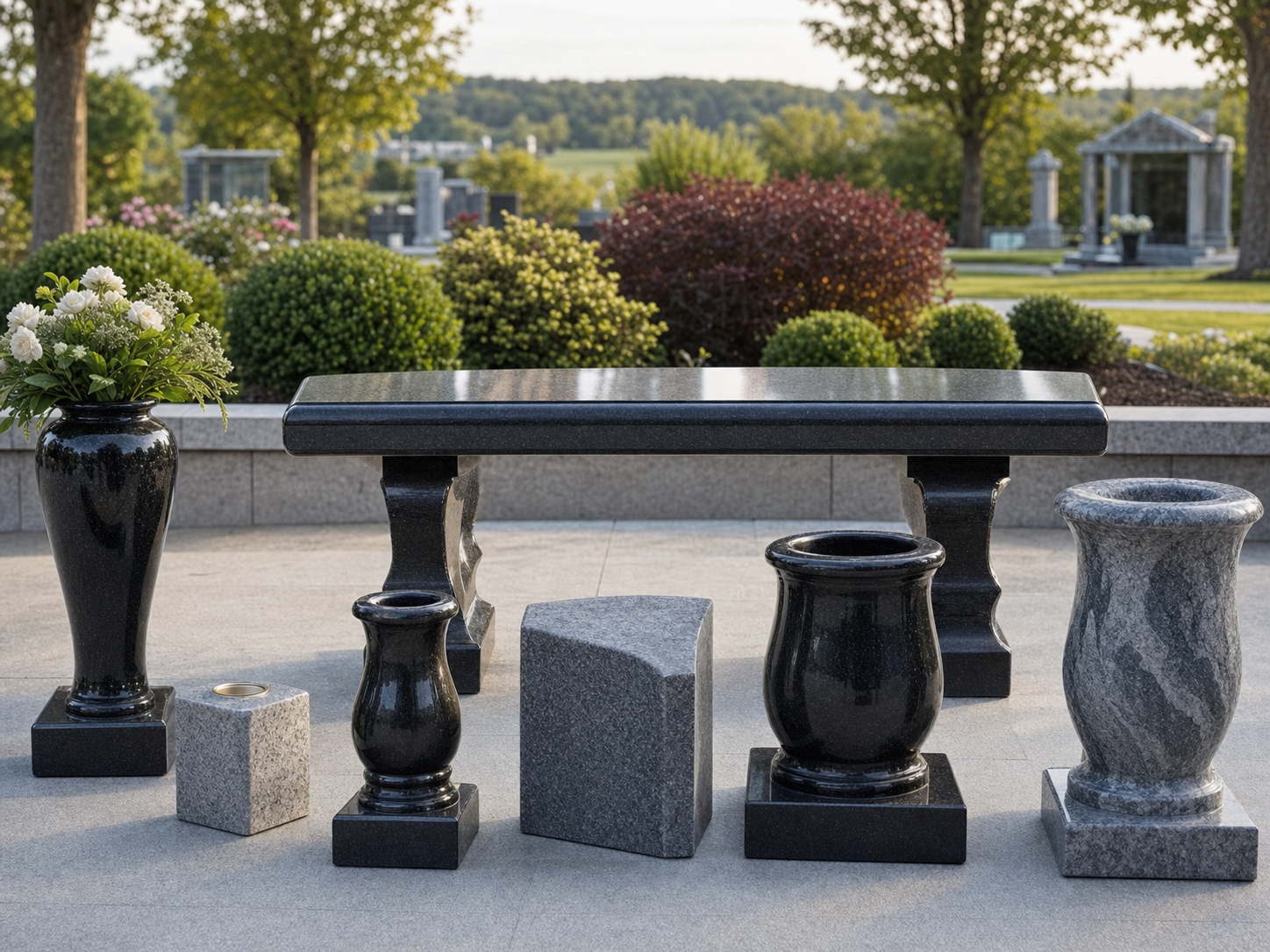 Benches, Vases & Accessories