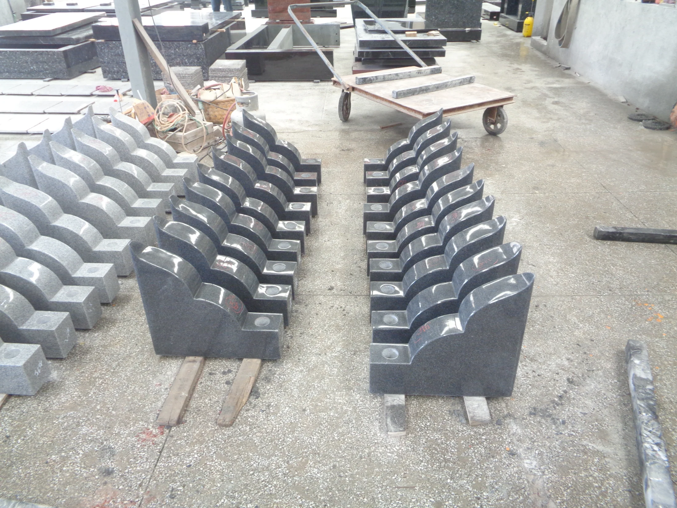 Polished Granite Slant Markers