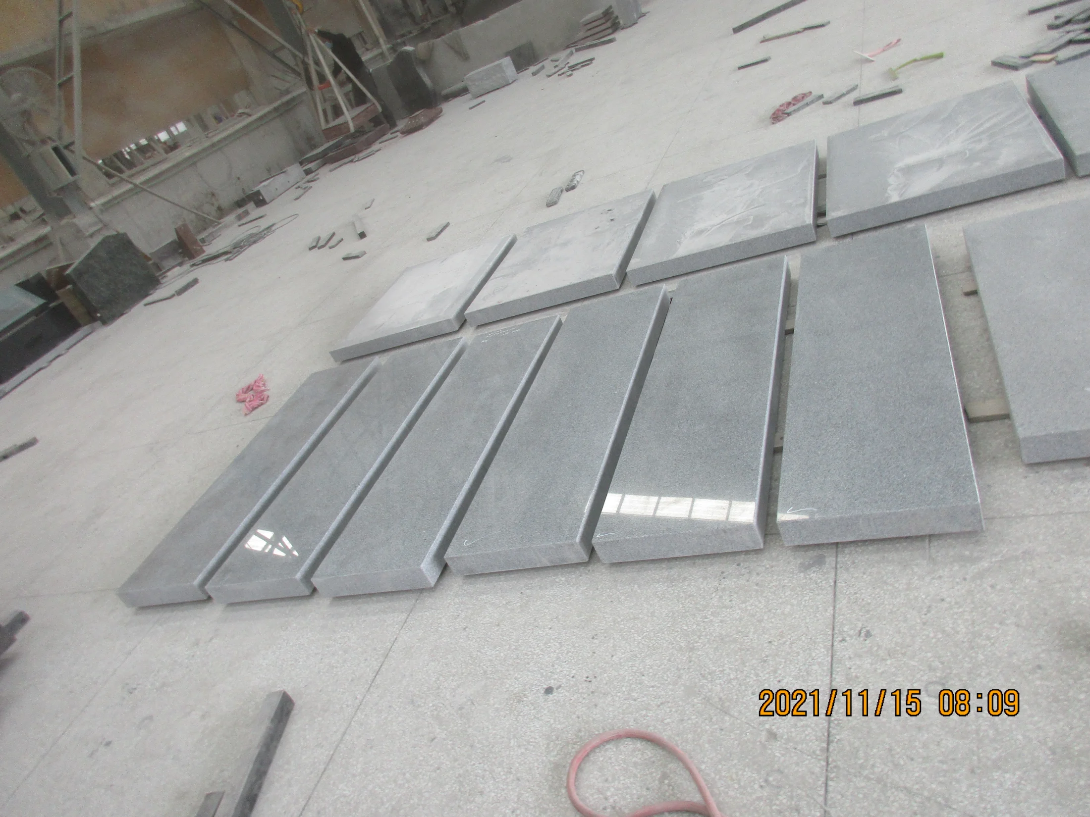 Grey Granite Memorial Base Slabs