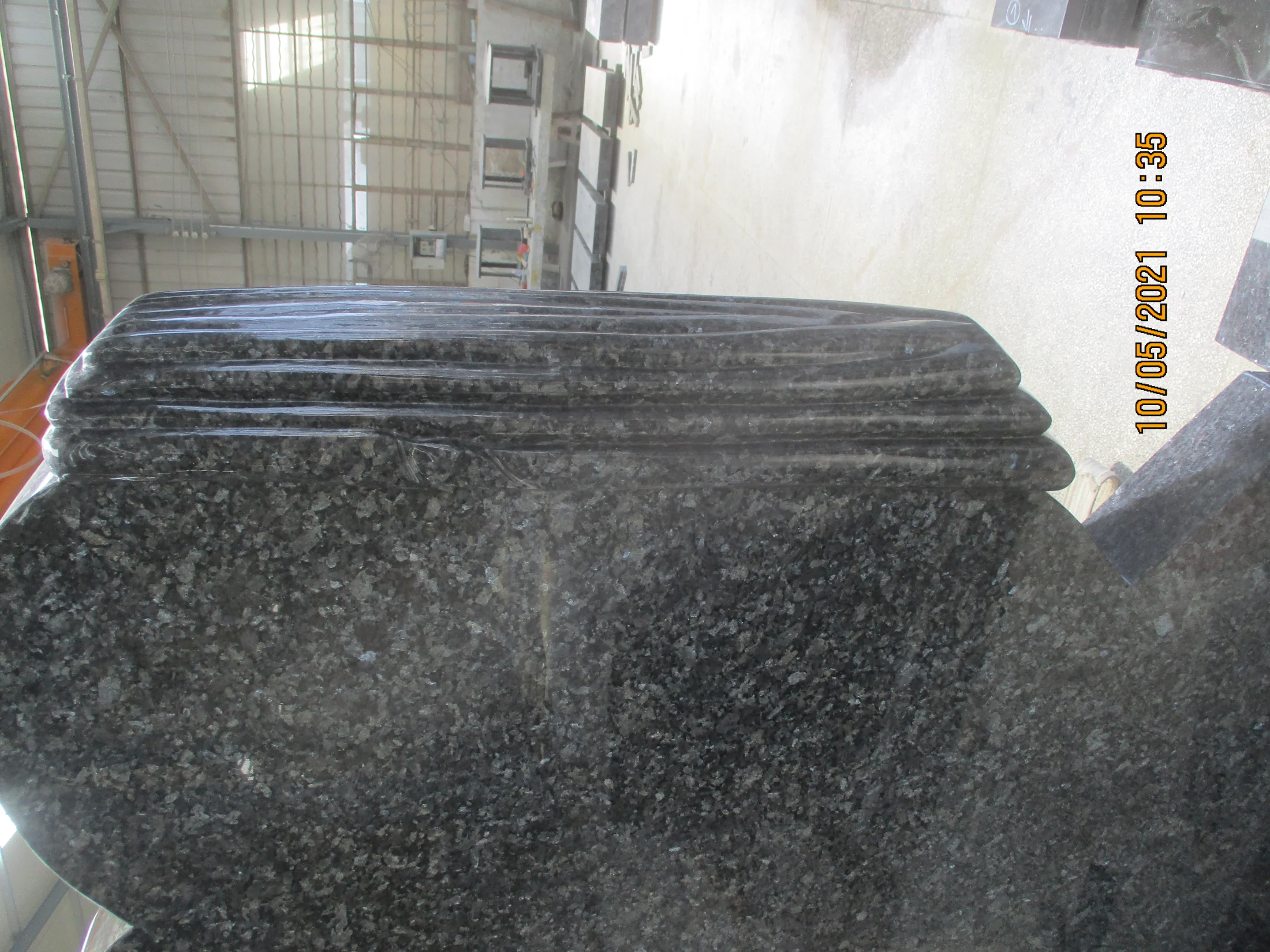Blue Pearl Granite Base Component with Ogee Edge