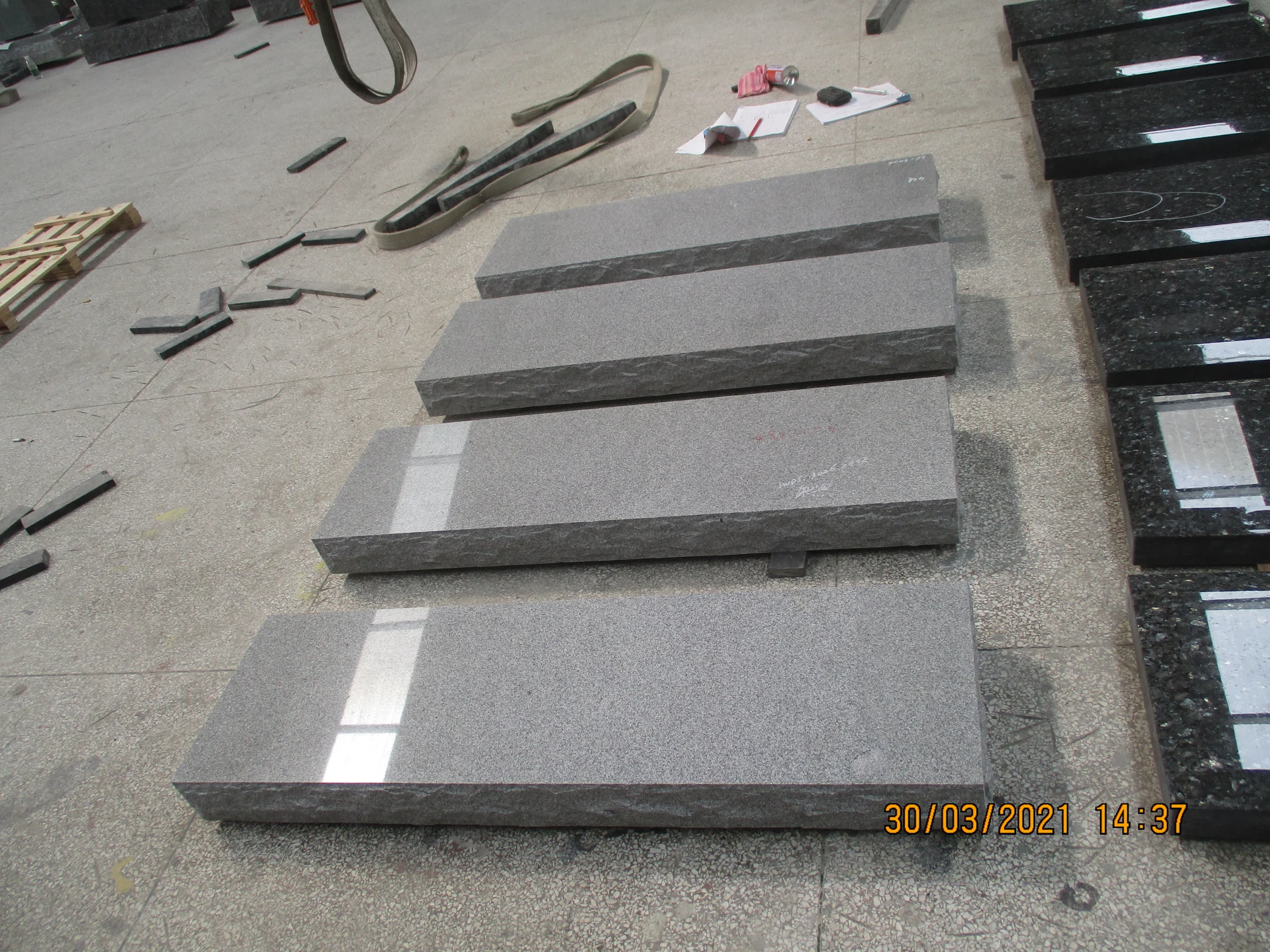 Polished Granite Memorial Bases and Slabs
