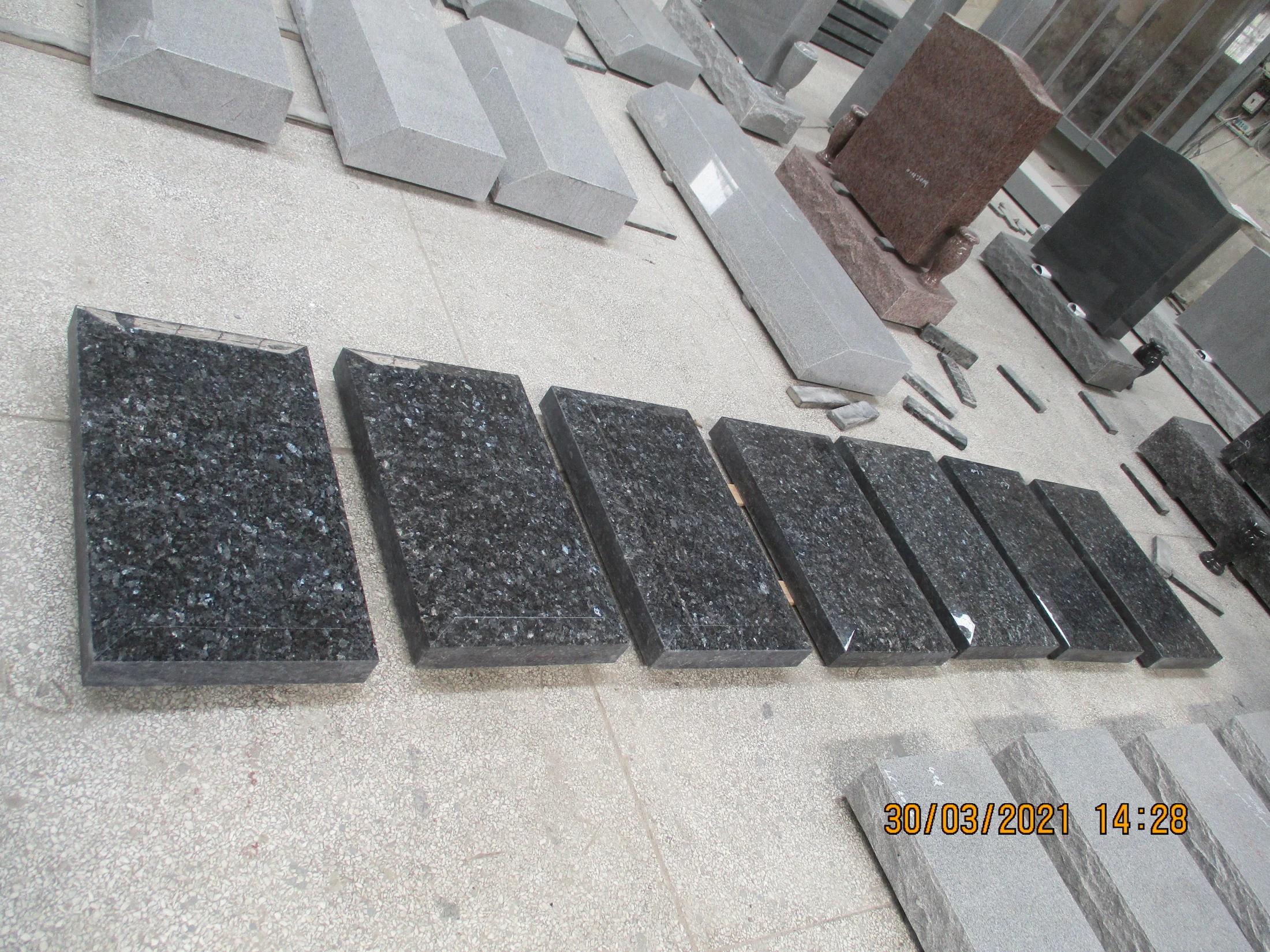 Blue Pearl Granite Headstones