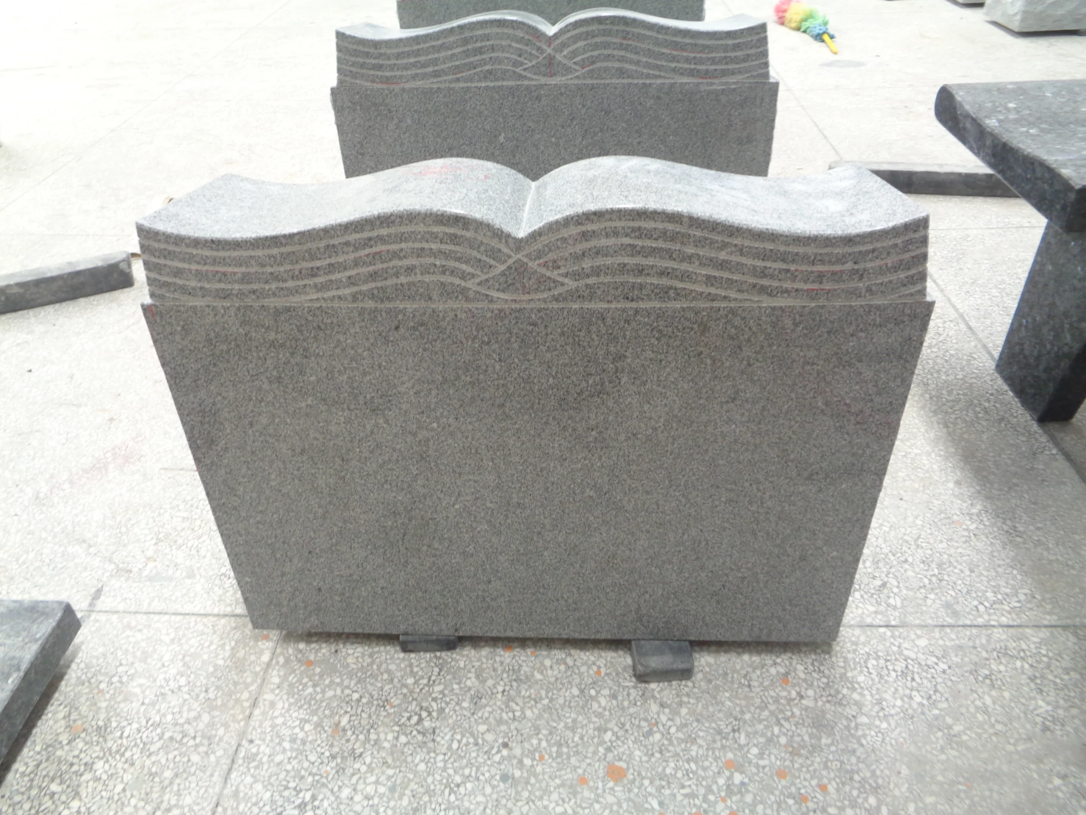 Book shaped headstone